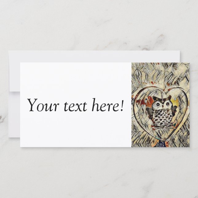 Zeichnend Eule (Vorderseite)