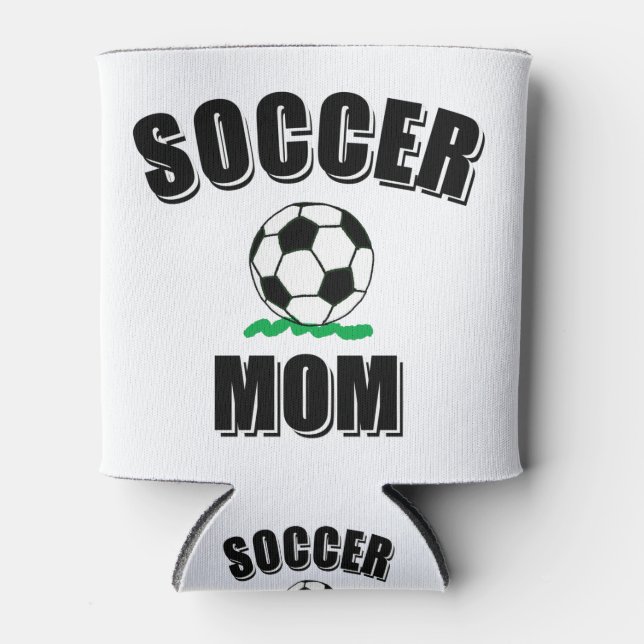 Zeichnend Fußball-Mama Dosenkühler (Vorderseite)