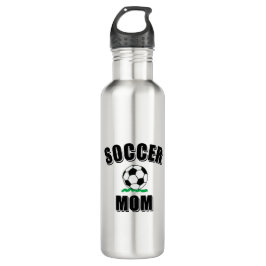 Zeichnend Fußball-Mama Edelstahlflasche