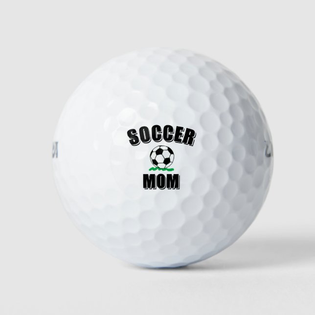 Zeichnend Fußball-Mama Golfball (Vorderseite)