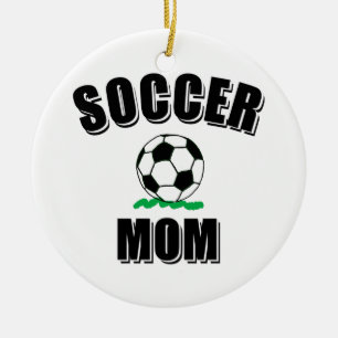 Zeichnend Fußball-Mama Keramik Ornament