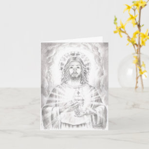 zeichnend "Heiliges Herz Jesu", Jenny McLaughlin Karte