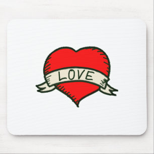 Zeichnend Herzform Mousepad