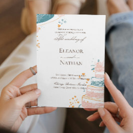 zeichnend Hochzeit von Hand Einladung