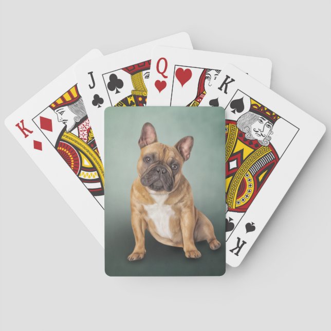 Zeichnend Hund Spielkarten (Rückseite)