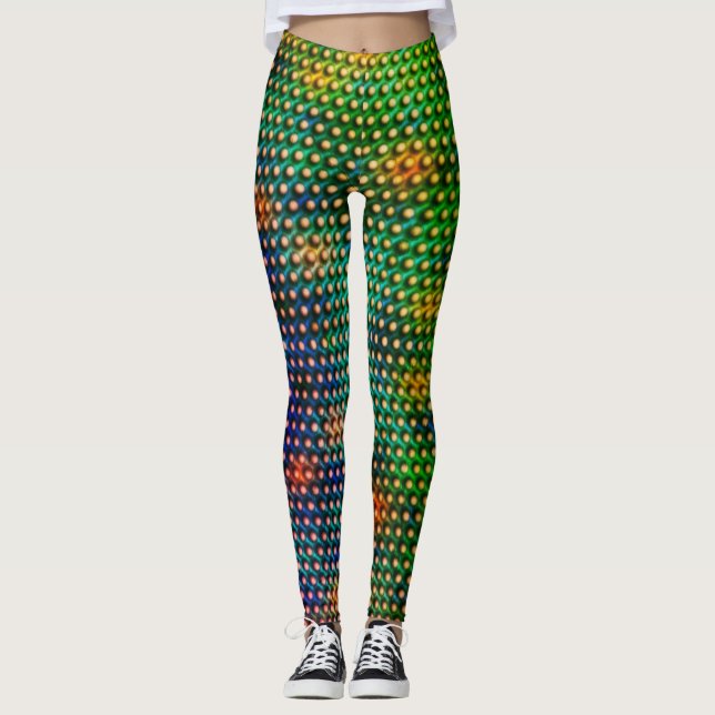 Zeichnend Kreise, die wie Kugeln oder Löcher ausse Leggings (Vorderseite)