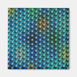 Zeichnend Kreise, die wie Kugeln oder Löcher ausse Magnet