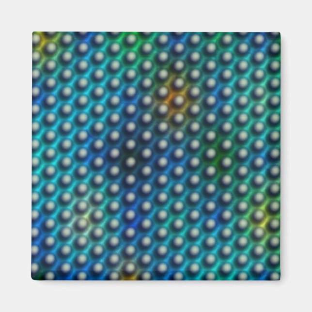 Zeichnend Kreise, die wie Kugeln oder Löcher ausse Magnet (Vorne)