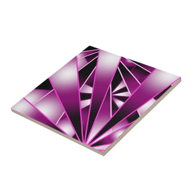 Zeichnend lila Farbenfüllung Fliese (Seite)