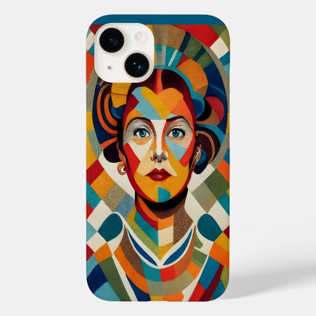 Zeichnend mit Mosaikstücken Case-Mate iPhone 14 Hülle (Rückseite)