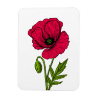 Zeichnend Mohn
