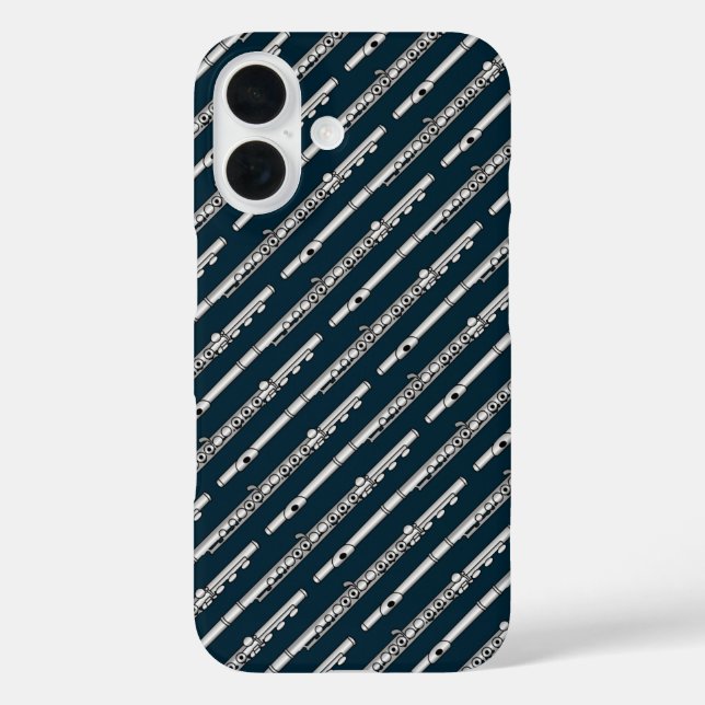 Zeichnend Muster iPhone 16 Hülle (Rückseite)