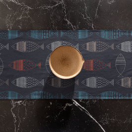 Zeichnend Muster Kurzer Tischläufer