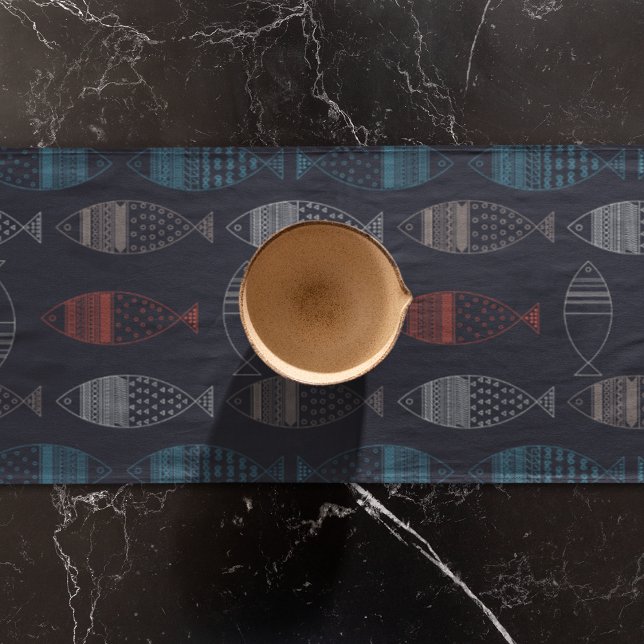 Zeichnend Muster Kurzer Tischläufer (table runner)