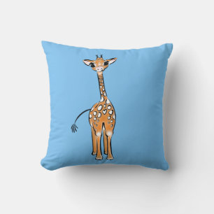 zeichnend niedliche Giraffe, Safaritiere Kissen