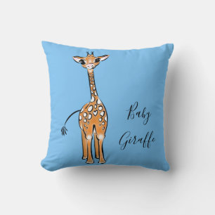 zeichnend niedliche Giraffe, Safaritiere Kissen