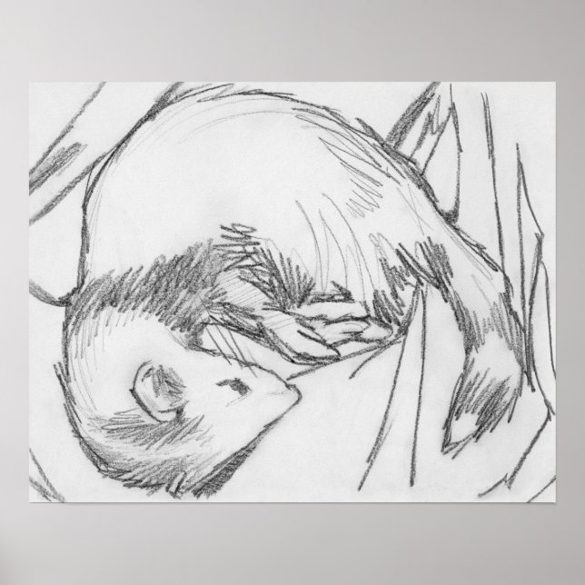 zeichnend Plakat "Streifen" (Vorne)