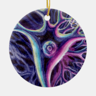 Zeichnend Pyramidenneuron Keramik Ornament