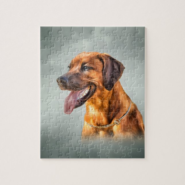 Zeichnend Rhodesian Ridgeback (Vertikal)