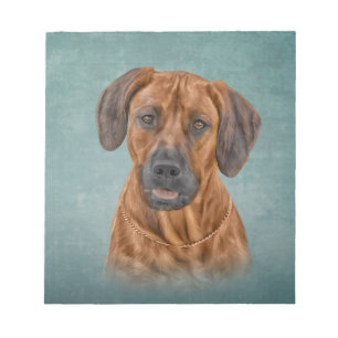 Zeichnend Rhodesian Ridgeback Notizblock