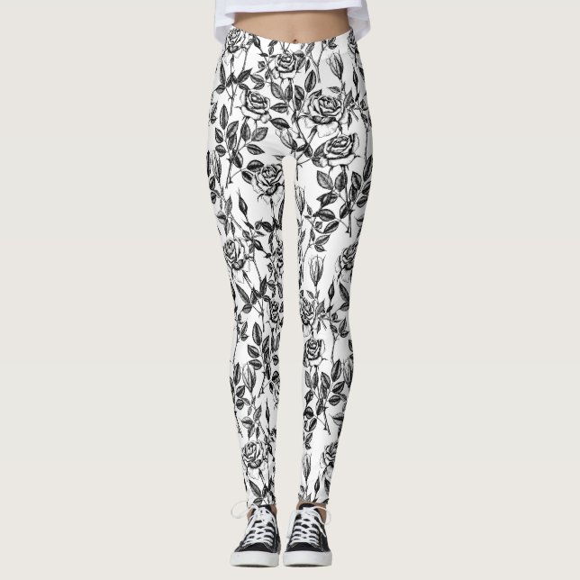 zeichnend Rose Leggings (Vorderseite)