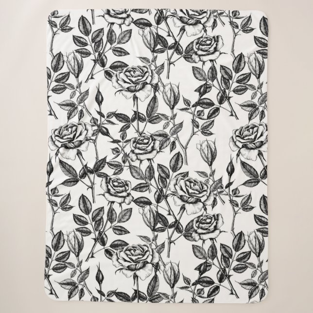 zeichnend Rose Sherpadecke (Vorderseite)