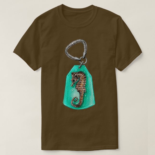 zeichnend Seepferd T-Shirt (Design vorne)