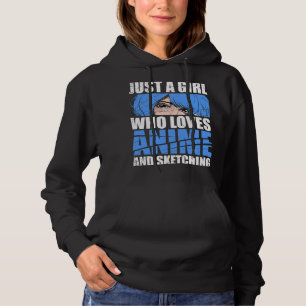 Zeichnend Sketching Manga Japanisch Anime Lover Gi Hoodie