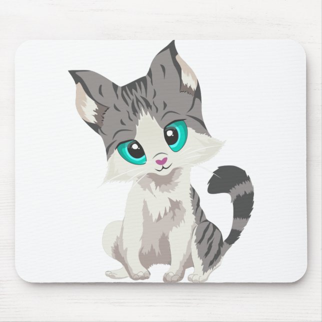 Zeichnend Skizze für die Katze Mousepad (Vorne)
