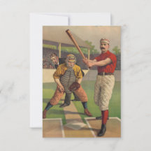 Zeichnend Vintag-Sport-Baseballkarte