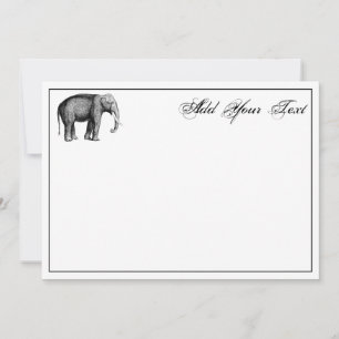 Zeichnend Vintager Elefant