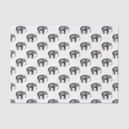 Zeichnend Vintager Elefant Seidenpapier