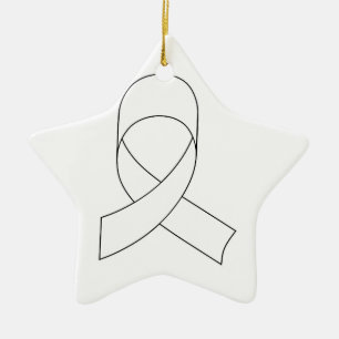 Zeichnend Weißband Keramikornament