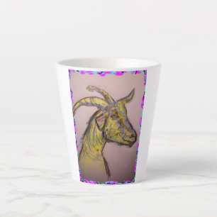 Zeichnend Ziege Milchtasse