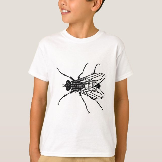Zeichnende Fliege - Insekt, Plage, fliegt T-Shirt (Vorderseite)