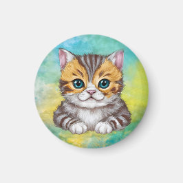 Zeichnende Katze Magnet