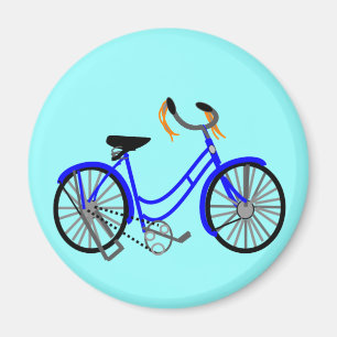 Zeichnendes Fahrrad, Fünfzigerjahre Art Magnet