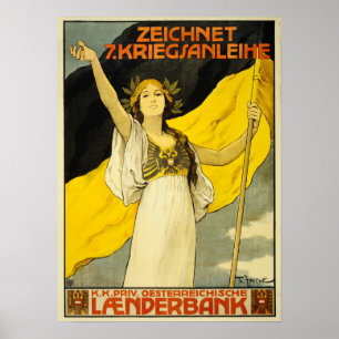 ZEICHNET KRIEGSANIHE-Kriegsverbände Österreich U Poster