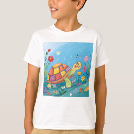 Zeichnung Baby-Schildkröte T-Shirt