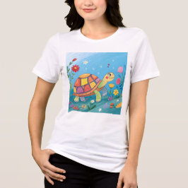 Zeichnung Baby-Schildkröte Tri-Blend Shirt