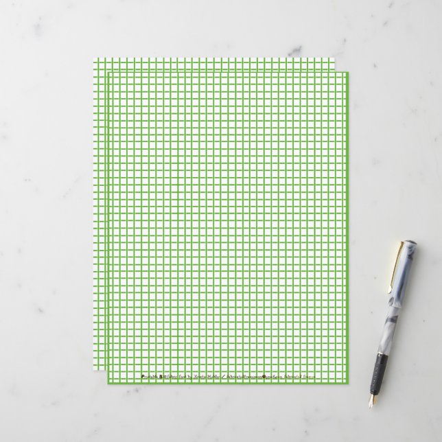 Zeichnung, die auf einem Graphen-Zeilenpapier Geze (Vorderseite/Rückseite Beispiel)