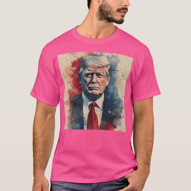 Zeichnung Donald Trumps T-Shirt (Vorderseite)