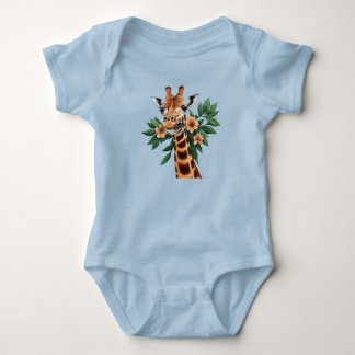 Zeichnung einer Giraffe Baby Strampler