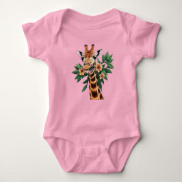 Zeichnung einer Giraffe Baby Strampler