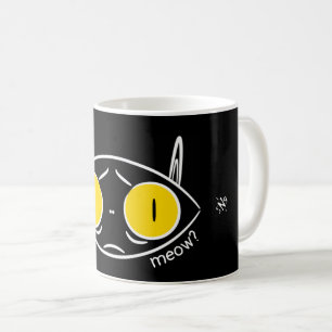 Zeichnung einer hässlichen Katze oder einer niedli Kaffeetasse