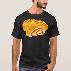 Zeichnung einer Pizza Stromboli T-Shirt