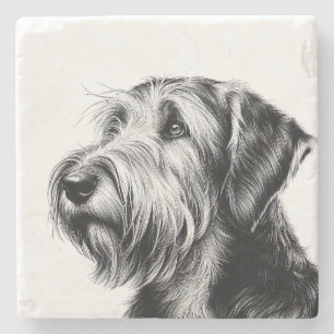 Zeichnung Otterhound Steinuntersetzer