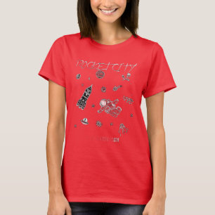 Zeichnungen der Raketenstadt 1 T-Shirt