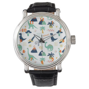 Zeichnungen des niedlichen Cartoon der Krebszeit Armbanduhr