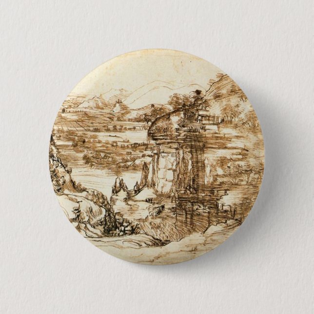 Zeichnungen von Leonardo da Vinci Button (Vorderseite)